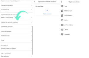 puntos de recarga google maps