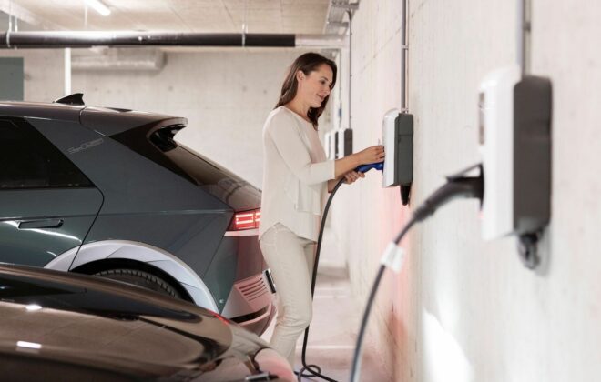 Puntos de recarga en edificios de oficinas