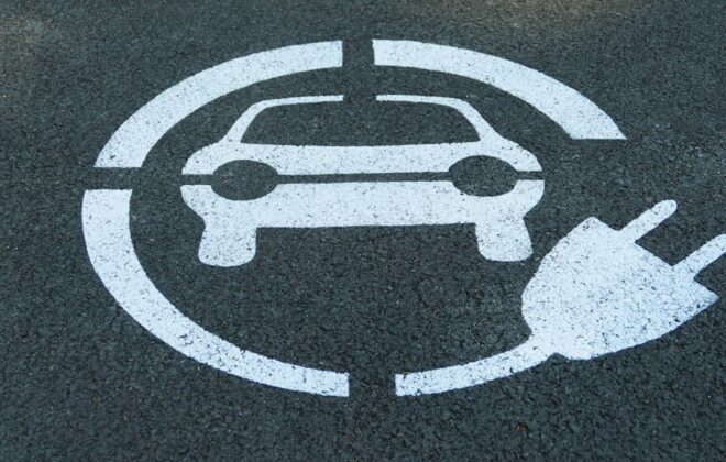 Pictogramme de voiture électrique