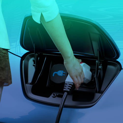 Recharge de voiture électrique dans un hôtel