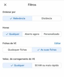 Settings Google Maps